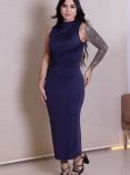 vestido belisa azul marinho