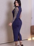 vestido belisa azul marinho