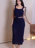 conjunto dália azul marinho