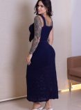 conjunto dália azul marinho