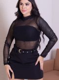 short saia ariane preto