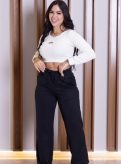 calça moletinho preta