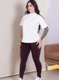 legging pezinho marrom