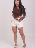 short jeans barrado off white