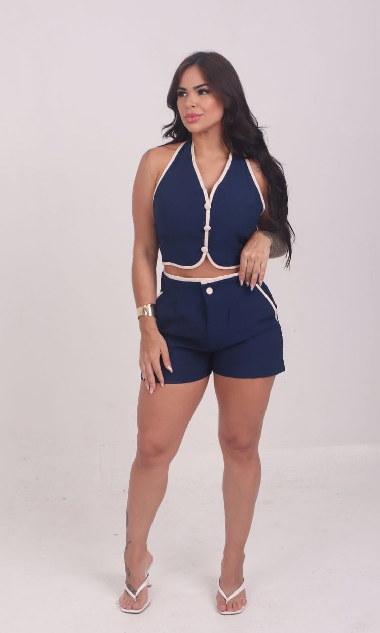 conjunto mille azul marinho