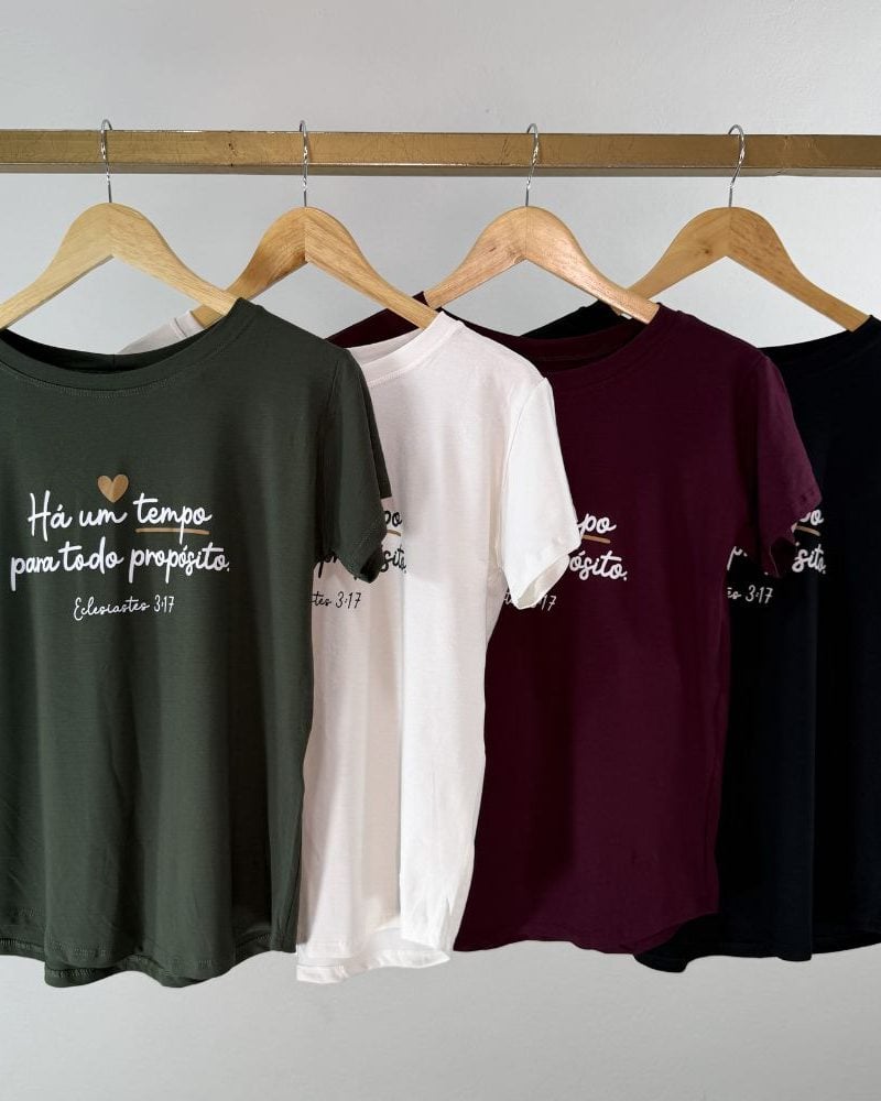 t shirt propósito